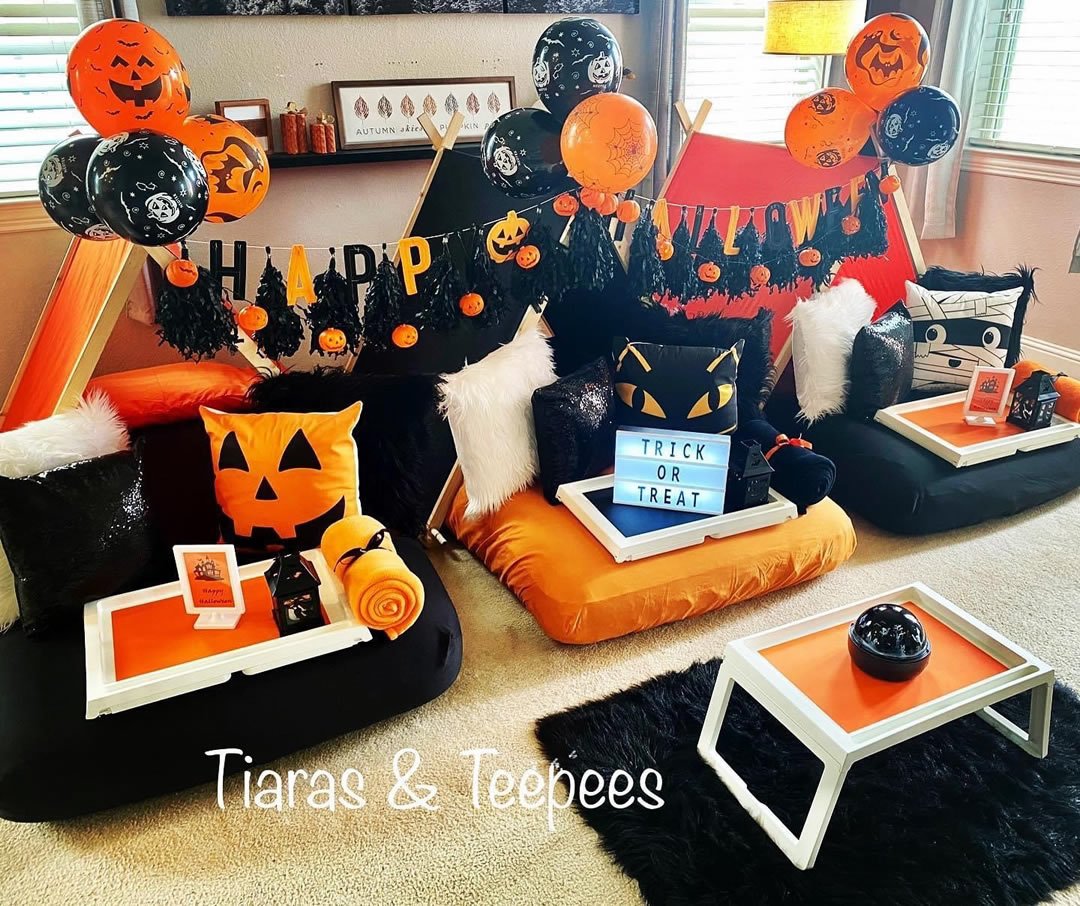 hallow21 halloween birthday party teepee theme